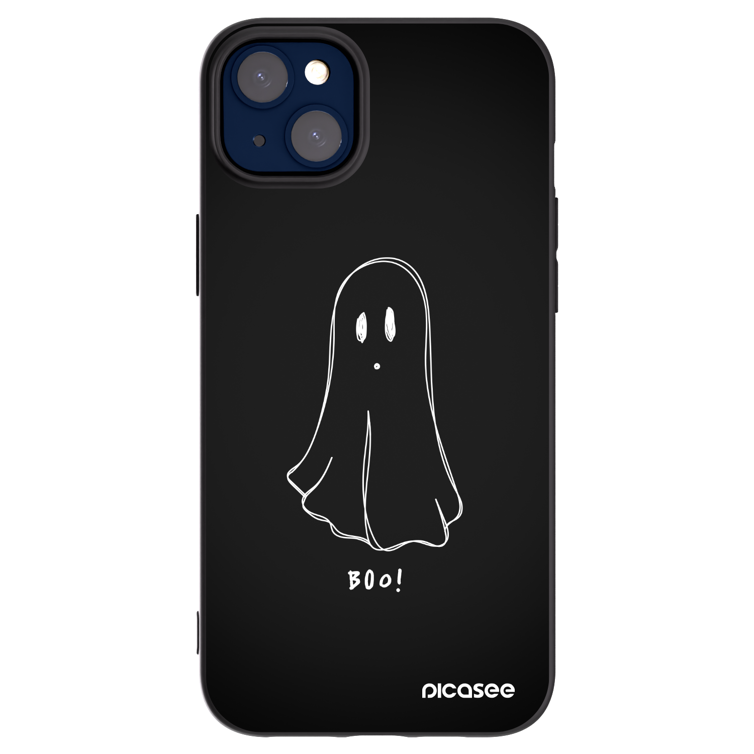Picasee husă neagră din silicon pentru Apple iPhone 14 Plus - Ghost 2