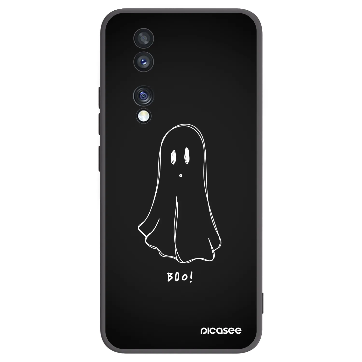 Picasee husă neagră din silicon pentru Honor 70 - Ghost 2