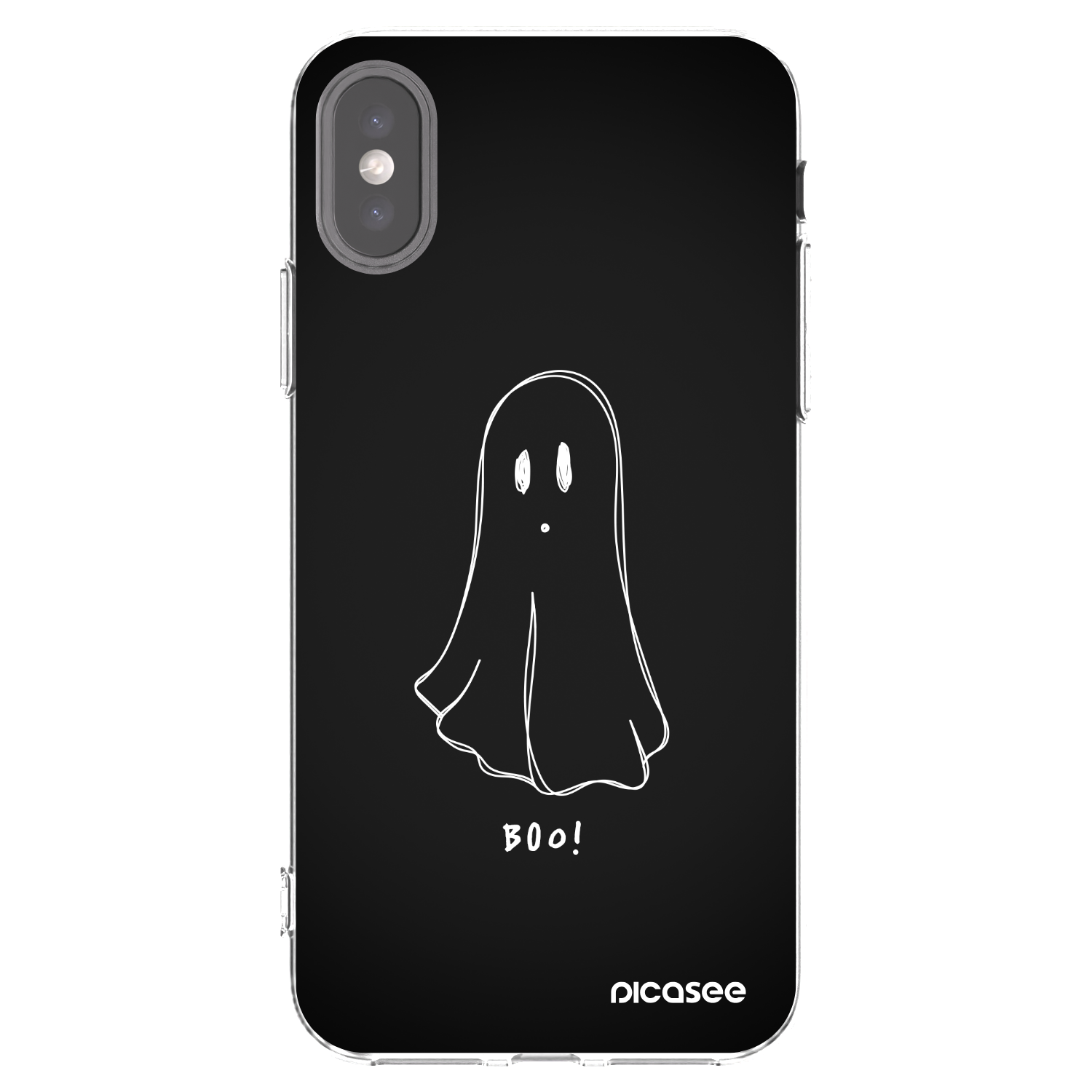 Picasee husă transparentă din silicon pentru Apple iPhone X/XS - Ghost 2