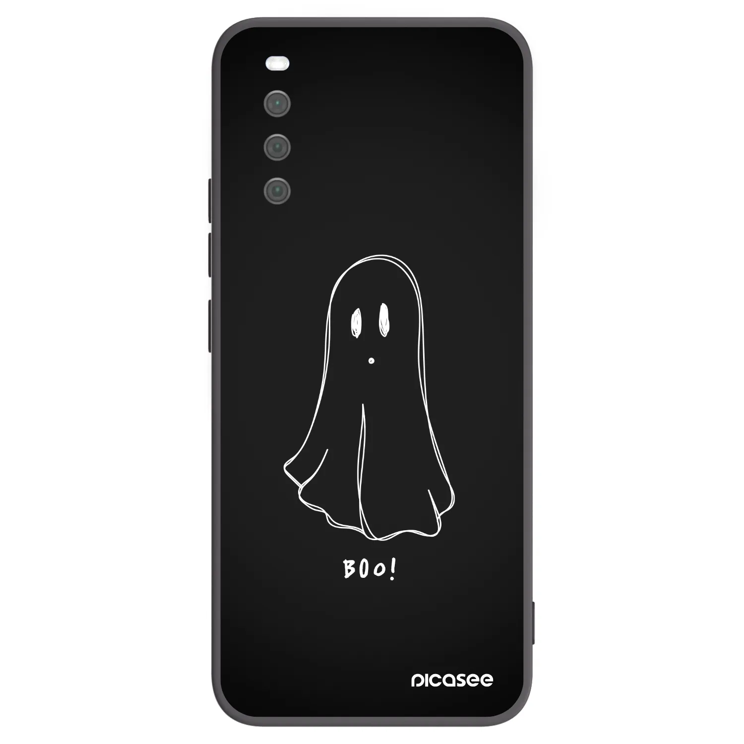 Picasee husă neagră din silicon pentru Sony Xperia 10 III - Ghost 2
