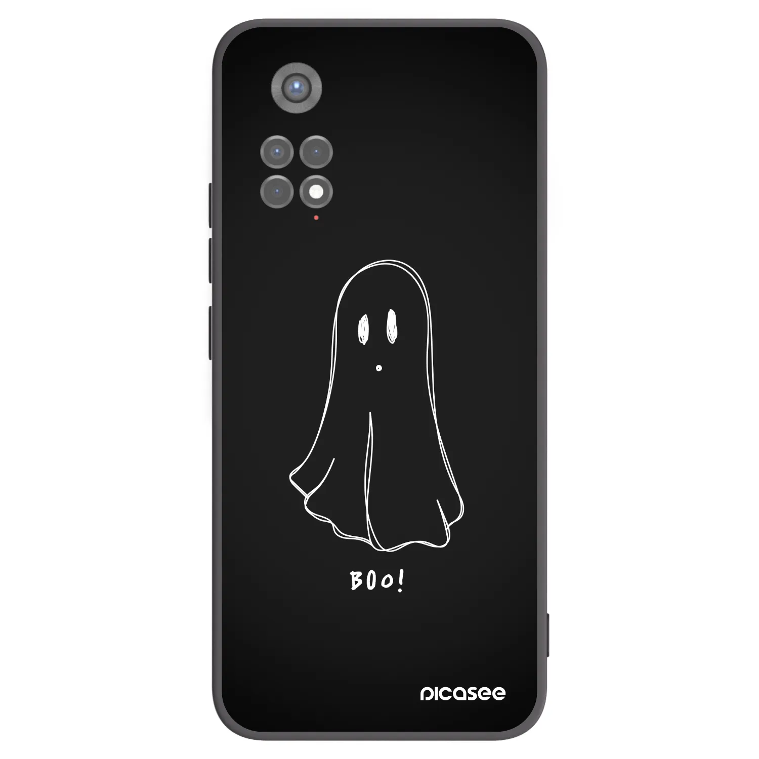 Picasee husă neagră din silicon pentru Xiaomi Redmi Note 11S 5G - Ghost 2