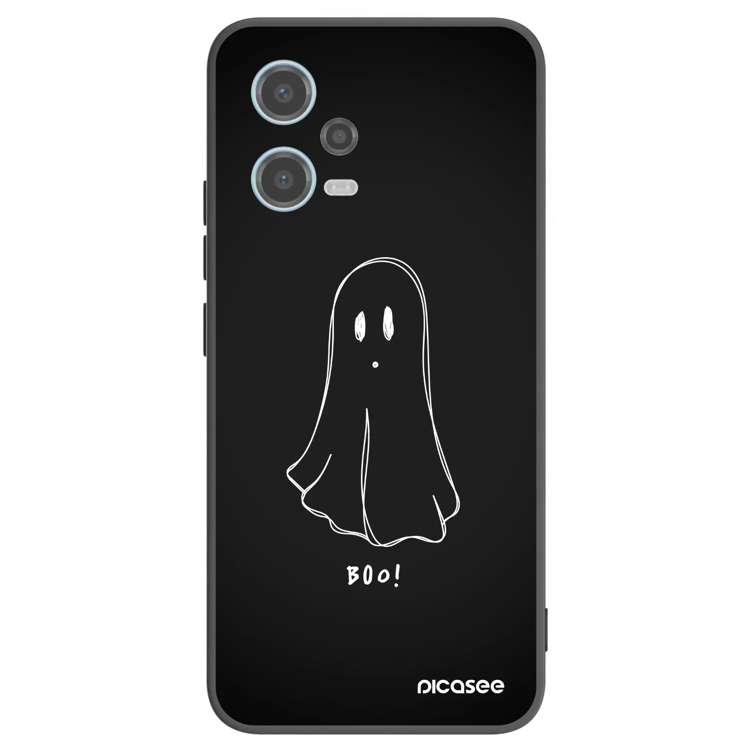 Picasee husă neagră din silicon pentru Xiaomi Redmi Note 12 5G - Ghost 2