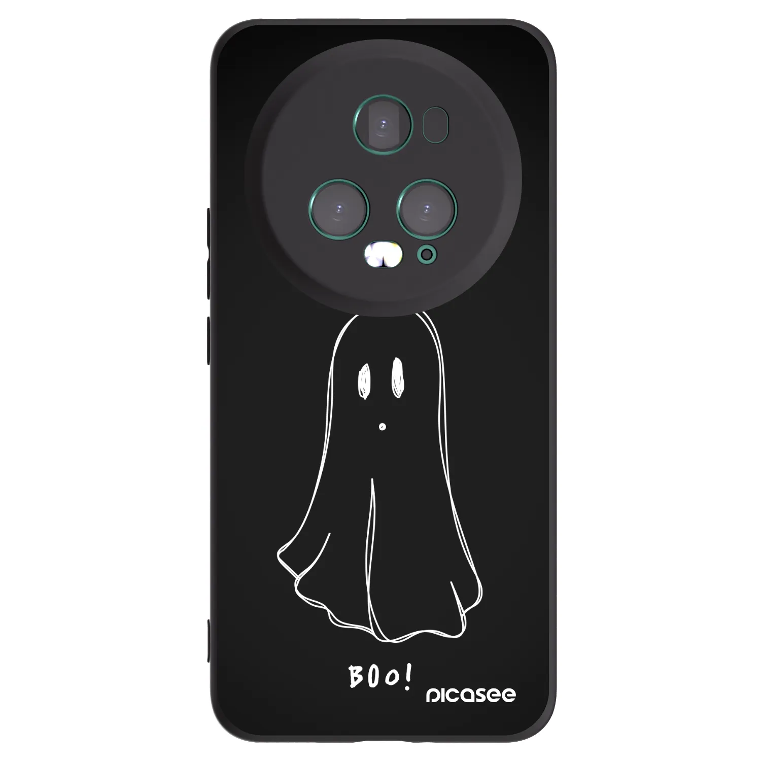 Picasee husă neagră din silicon pentru Honor Magic5 Pro - Ghost 2