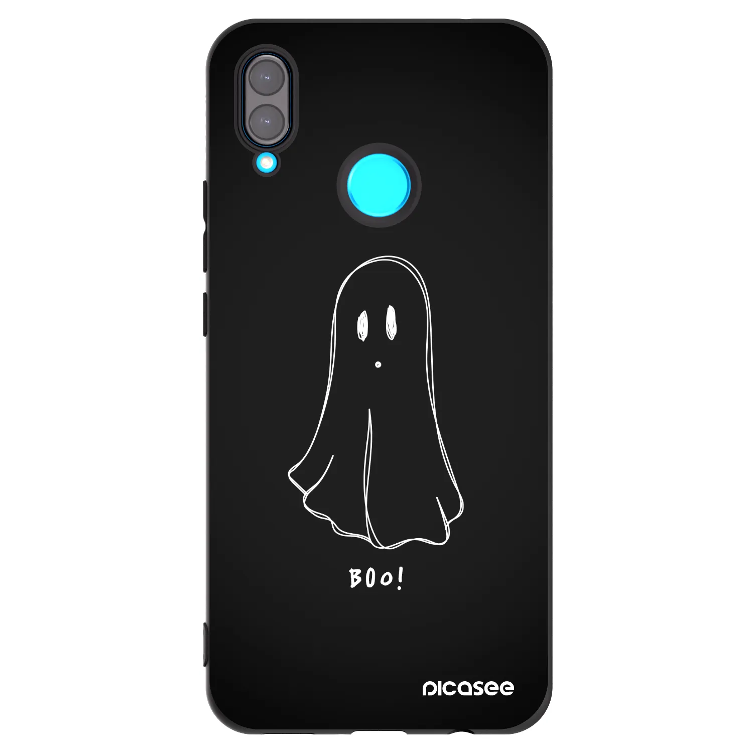 Picasee husă neagră din silicon pentru Huawei Nova 3i - Ghost 2