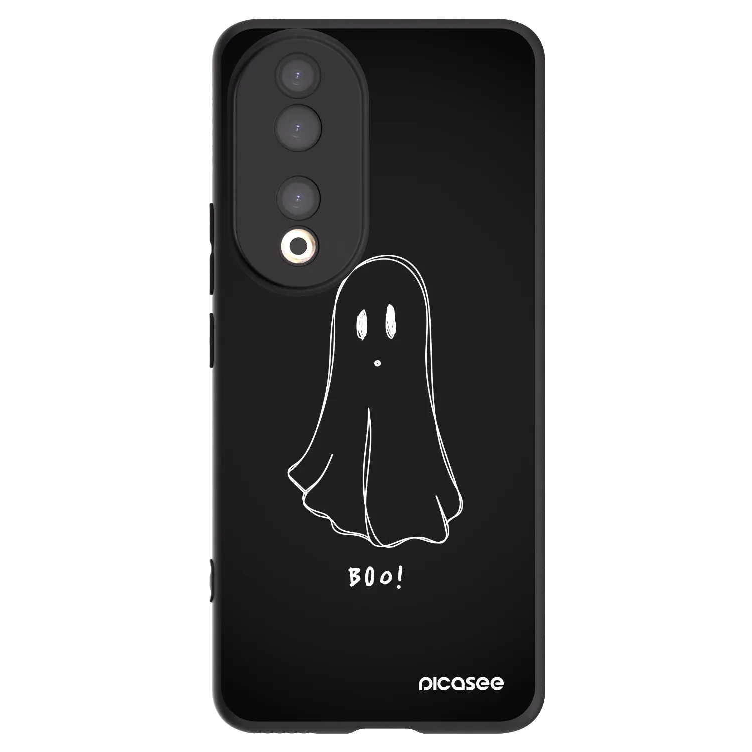 Picasee husă neagră din silicon pentru Honor 90 5G - Ghost 2