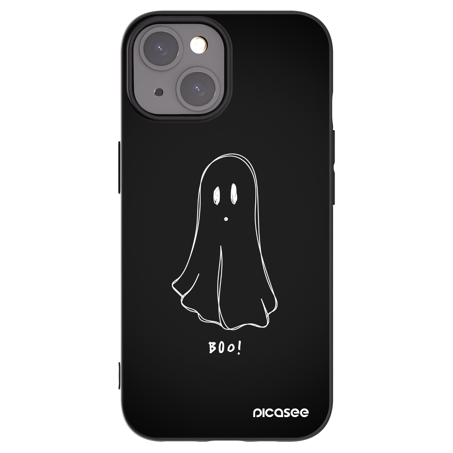 Picasee husă neagră din silicon pentru Apple iPhone 15 - Ghost 2
