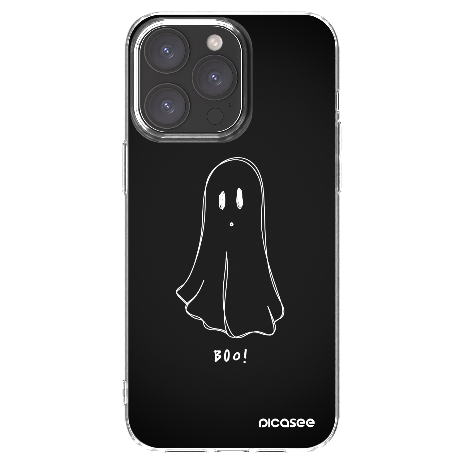 Picasee husă transparentă din silicon pentru Apple iPhone 15 Pro Max - Ghost 2