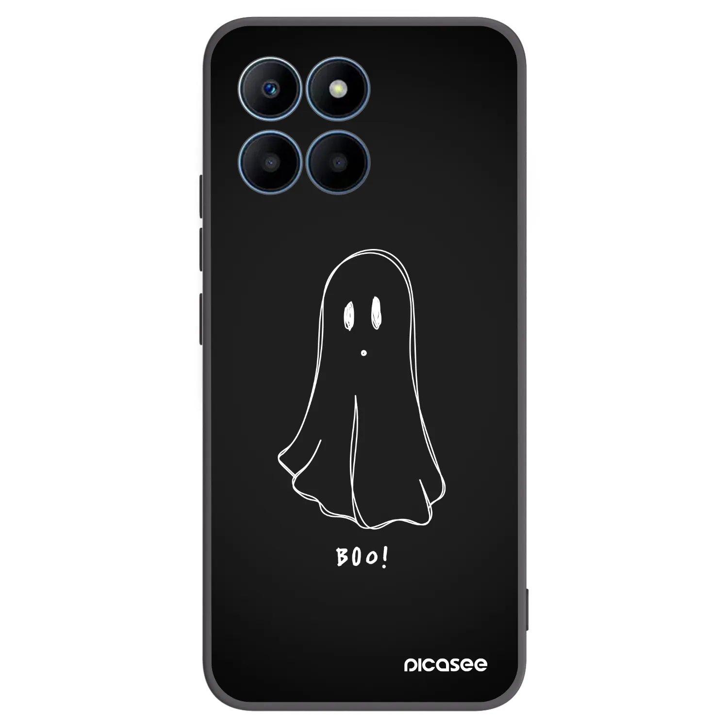 Picasee husă neagră din silicon pentru Honor 70 Lite - Ghost 2