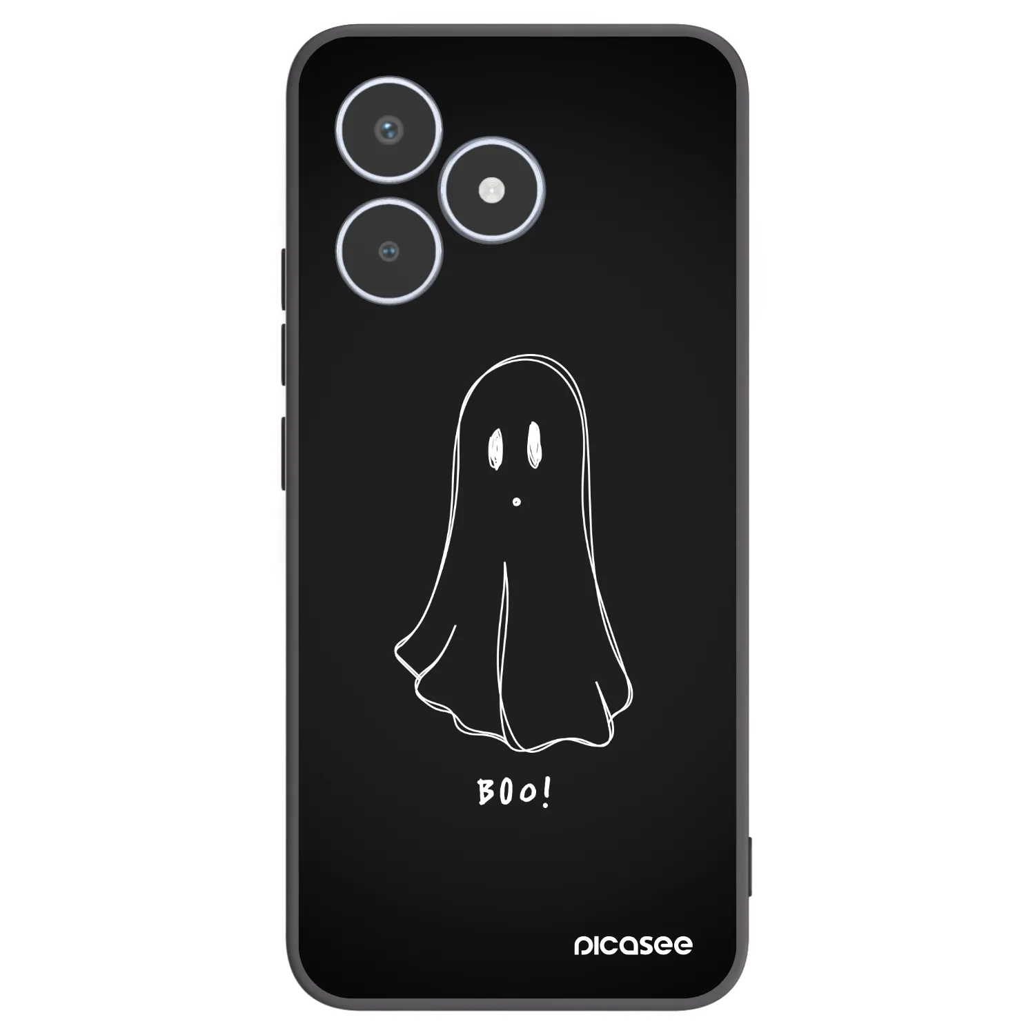 Picasee husă neagră din silicon pentru Realme C53 - Ghost 2