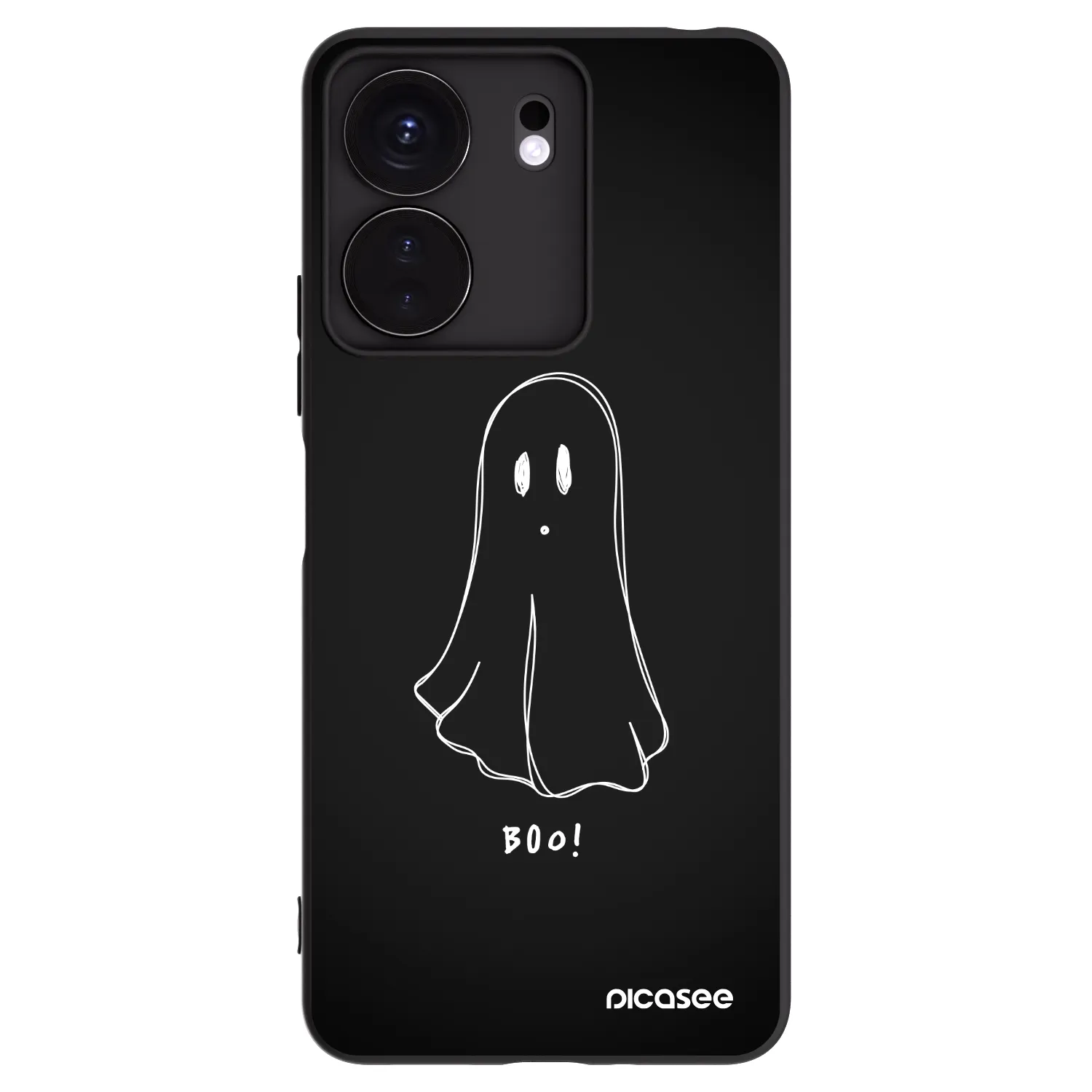 Picasee husă neagră din silicon pentru Xiaomi Redmi 13C 4G - Ghost 2