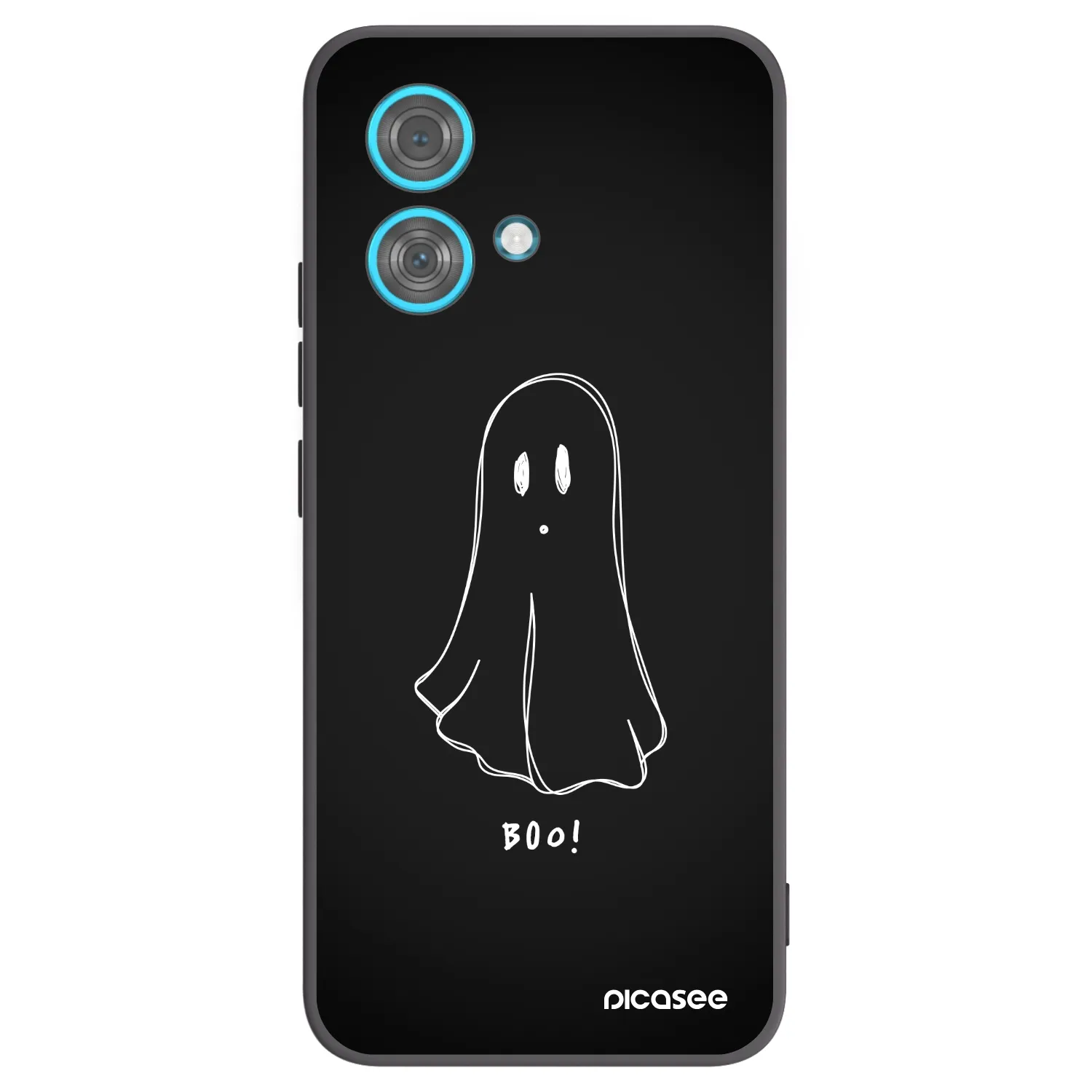 Picasee husă neagră din silicon pentru Motorola Edge 40 Neo - Ghost 2