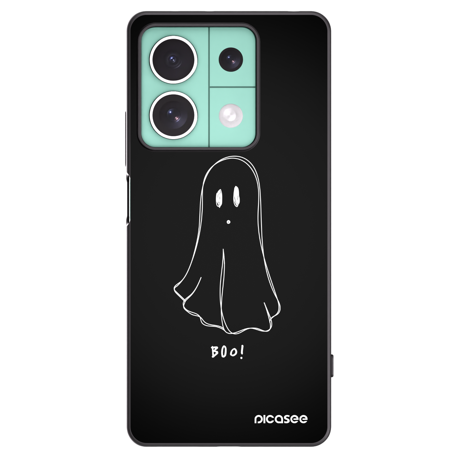 Picasee husă neagră din silicon pentru Xiaomi Redmi Note 13 5G - Ghost 2
