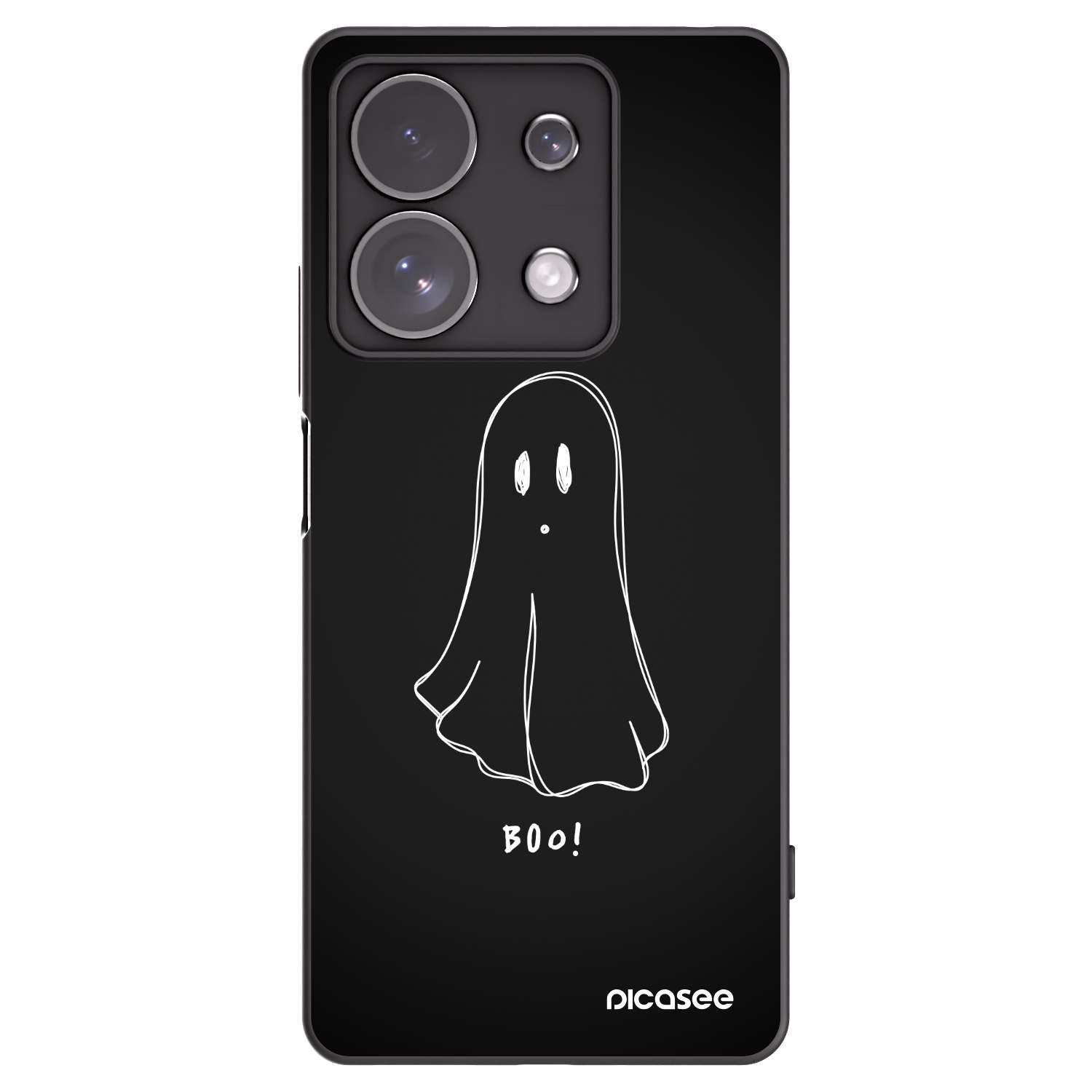 Picasee husă neagră din silicon pentru Xiaomi Redmi Note 13 Pro 4G - Ghost 2