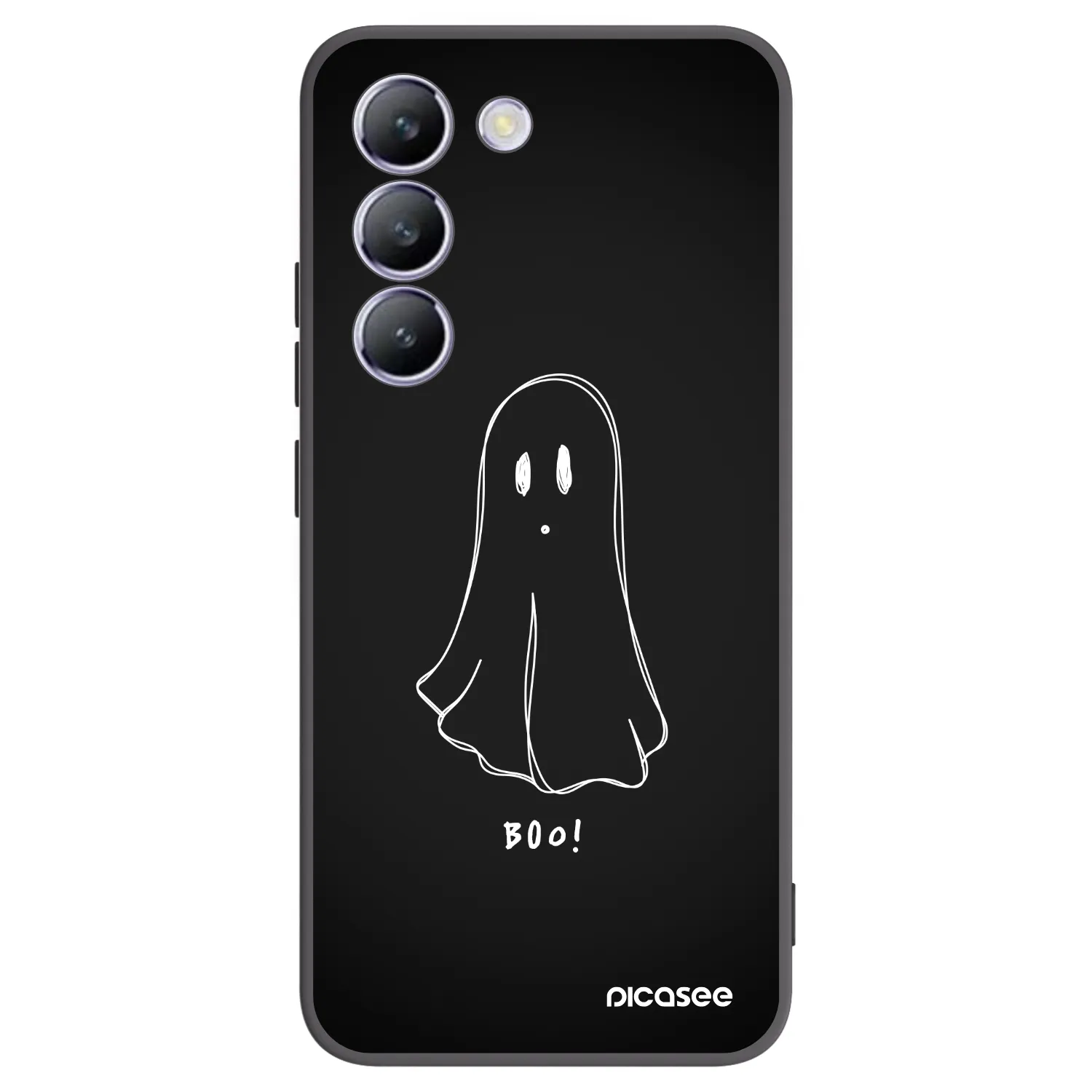 Picasee husă neagră din silicon pentru Vivo V40 SE 5G - Ghost 2