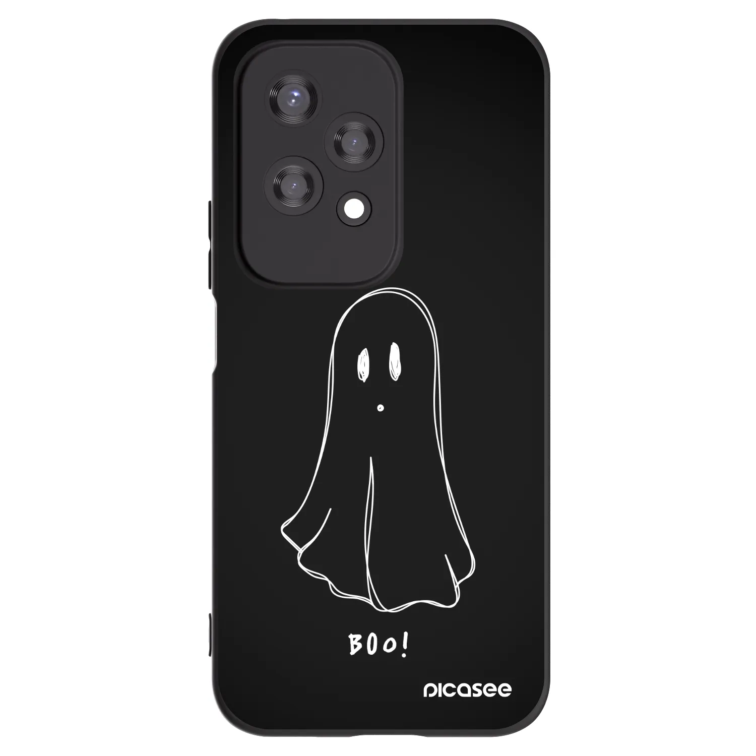 Picasee husă neagră din silicon pentru Honor 200 Lite - Ghost 2