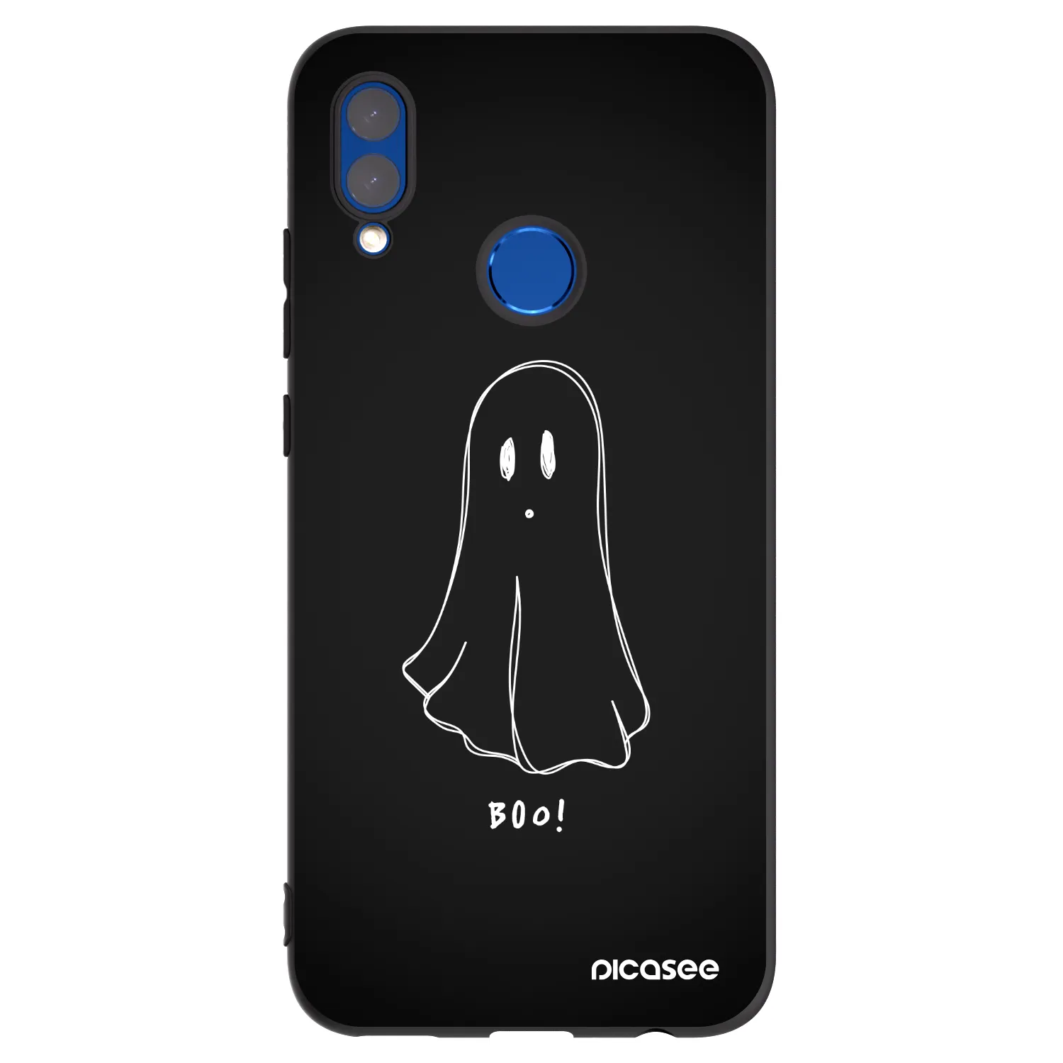 Picasee husă neagră din silicon pentru Honor 10 Lite - Ghost 2