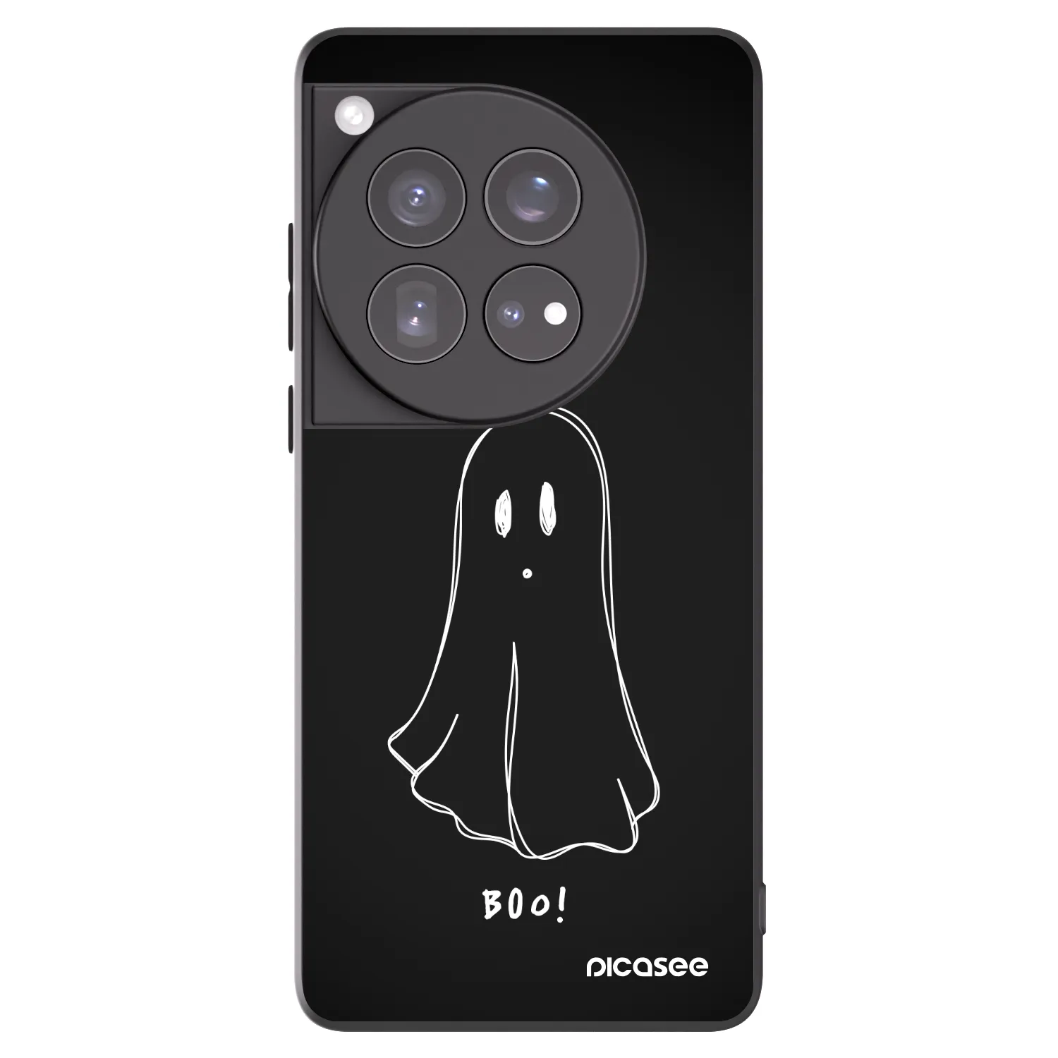 Picasee husă neagră din silicon pentru OnePlus 12 5G - Ghost 2