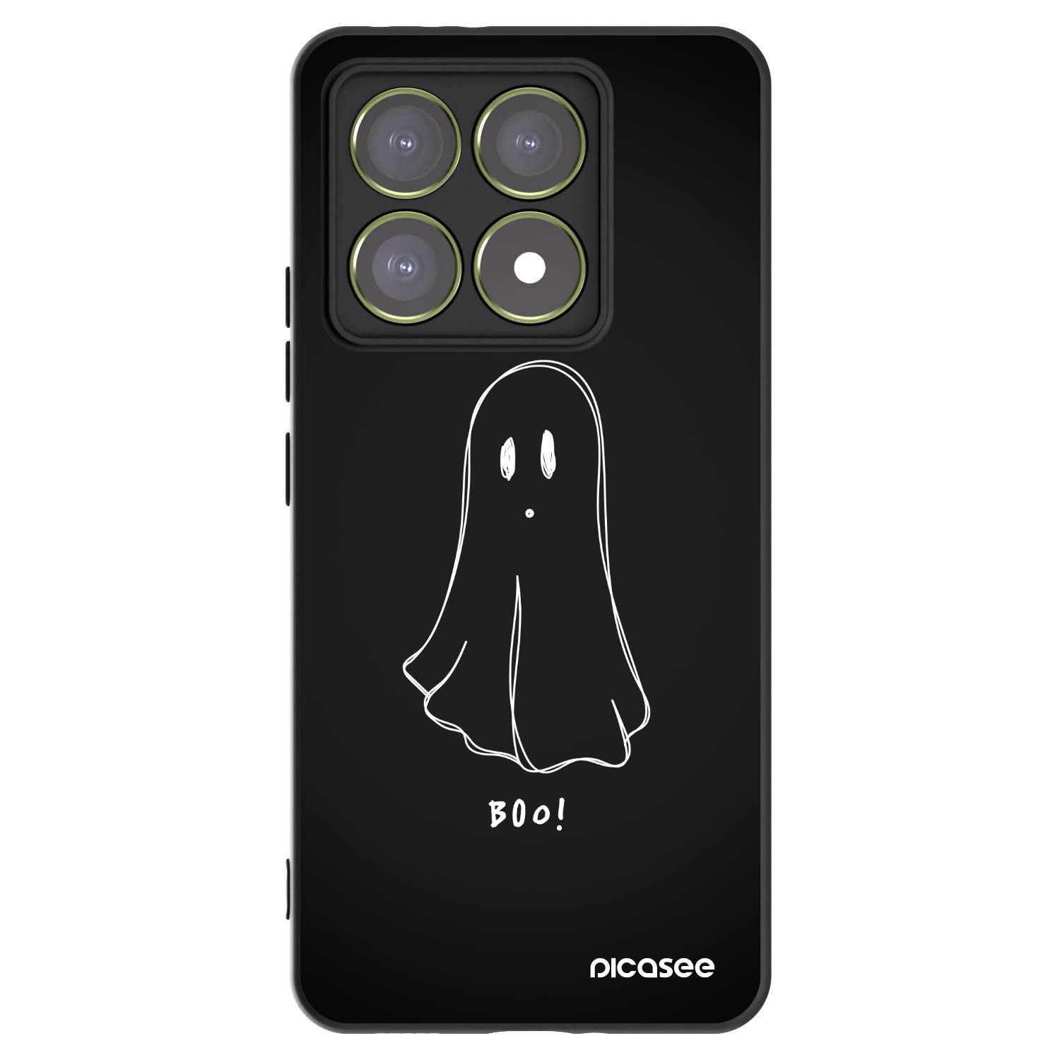 Picasee husă neagră din silicon pentru Xiaomi 14T - Ghost 2