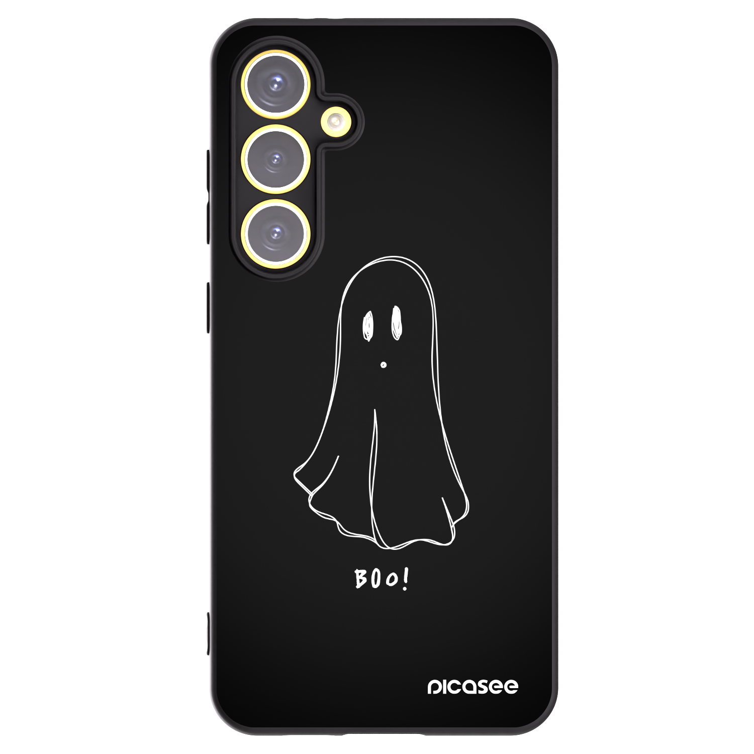 Picasee husă neagră din silicon pentru Samsung Galaxy S24 FE S721B - Ghost 2