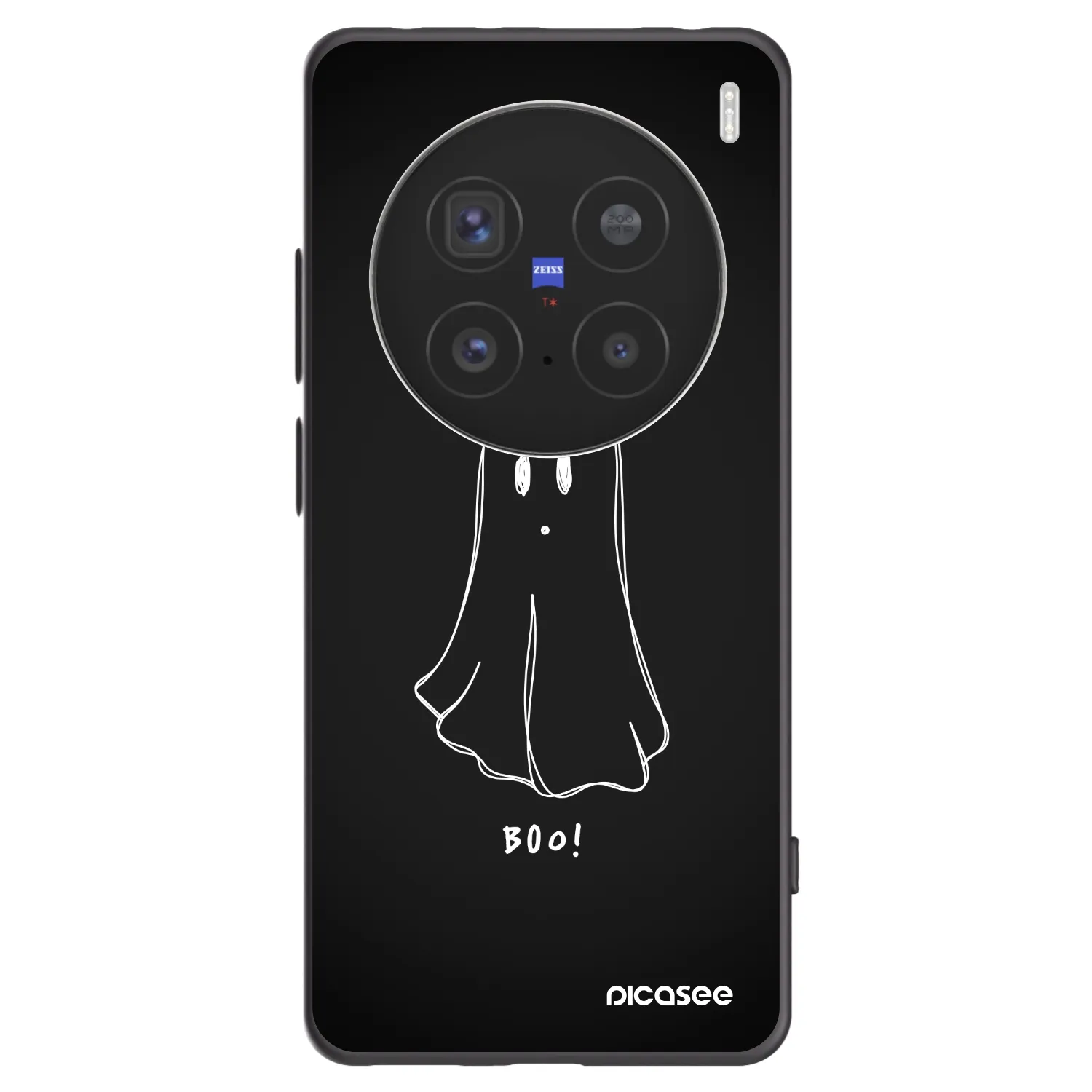 Picasee husă neagră din silicon pentru Vivo X200 Pro - Ghost 2