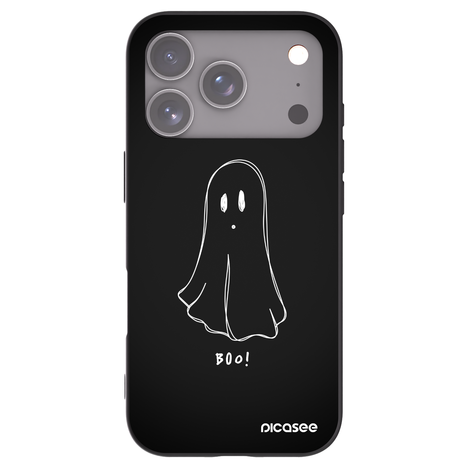 Picasee husă neagră din silicon pentru Apple iPhone 17 Pro - Ghost 2