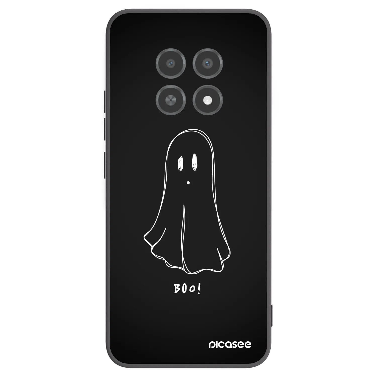 Picasee husă neagră din silicon pentru Realme 12X - Ghost 2