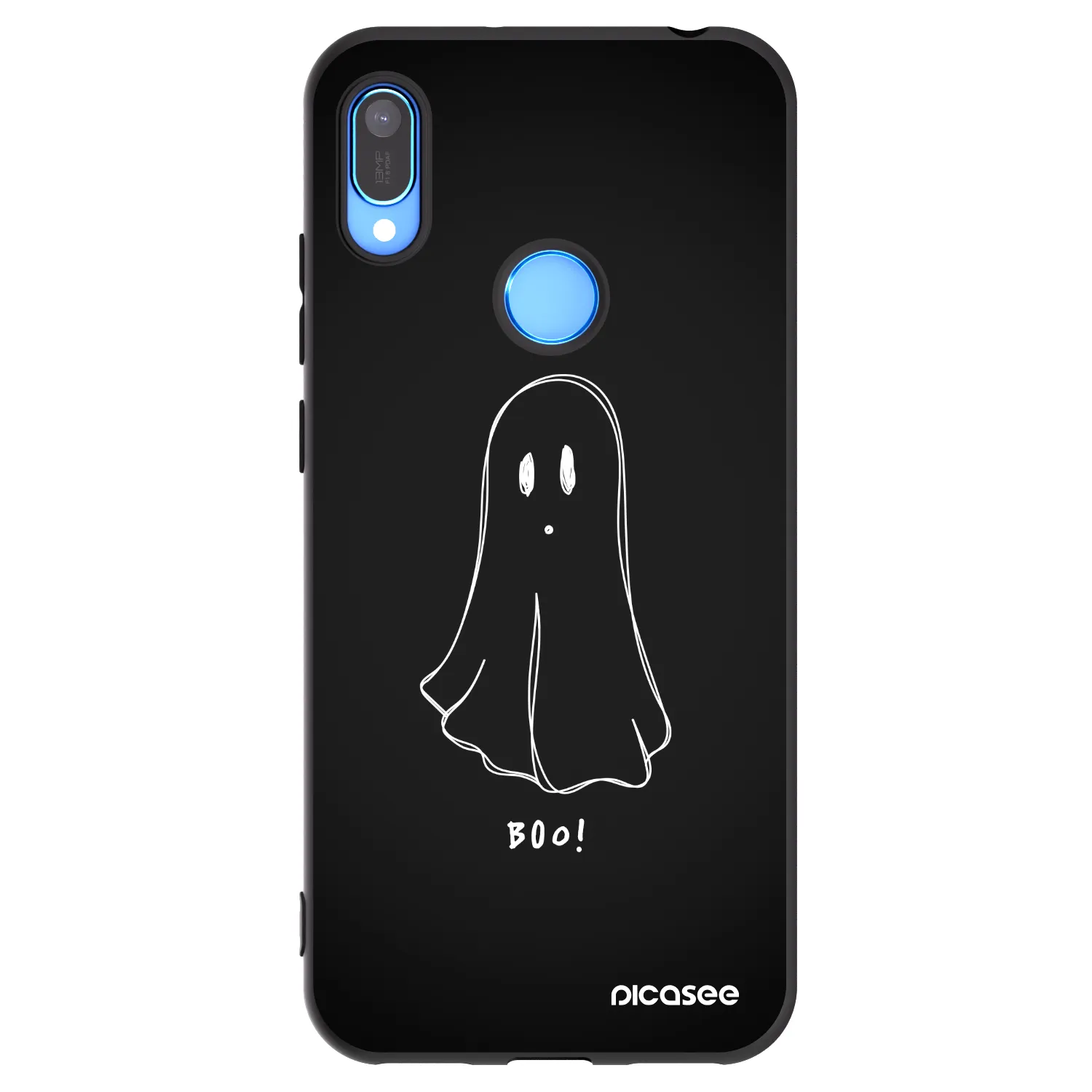 Picasee husă neagră din silicon pentru Huawei Y6 2019 - Ghost 2