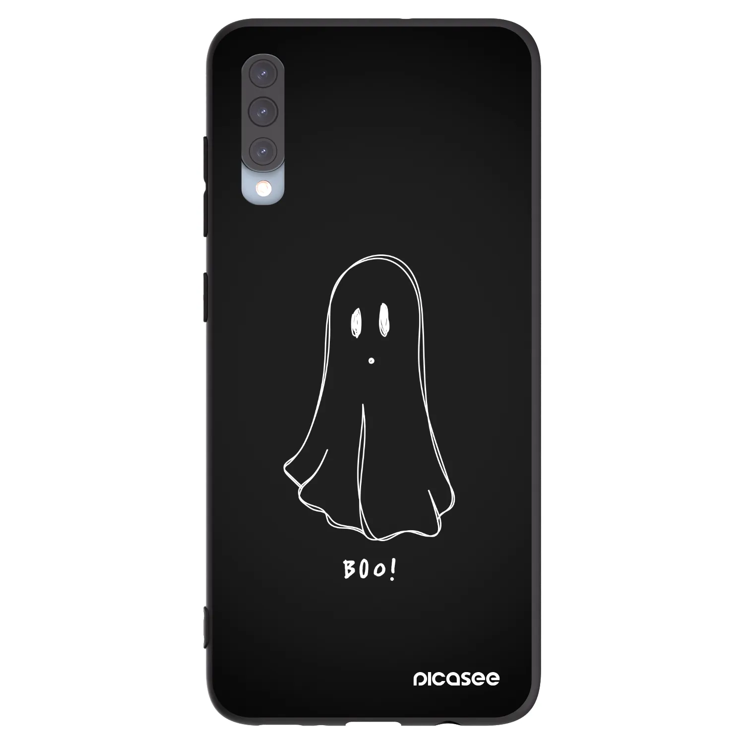 Picasee husă neagră din silicon pentru Samsung Galaxy A70 A705F - Ghost 2