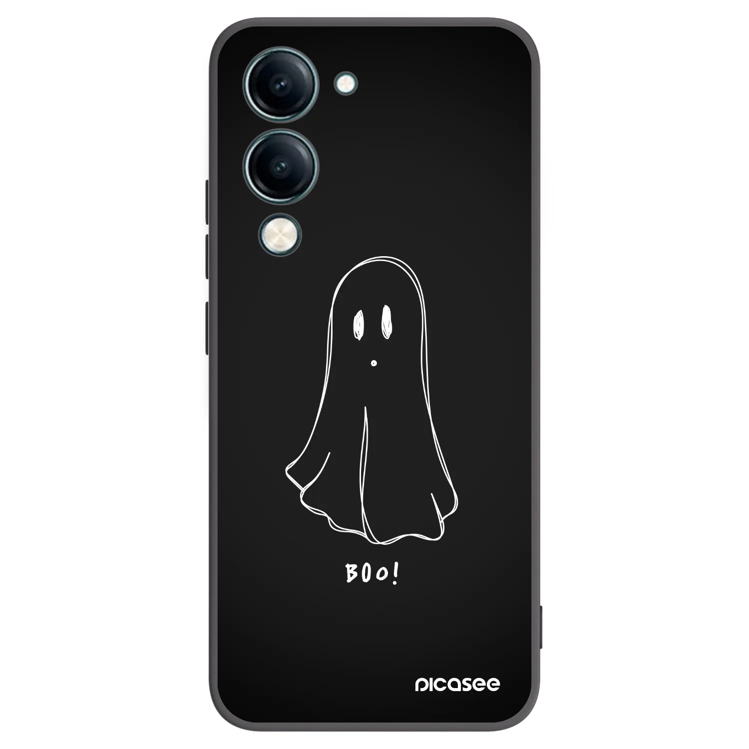 Picasee husă neagră din silicon pentru Vivo Y29s 5G - Ghost 2