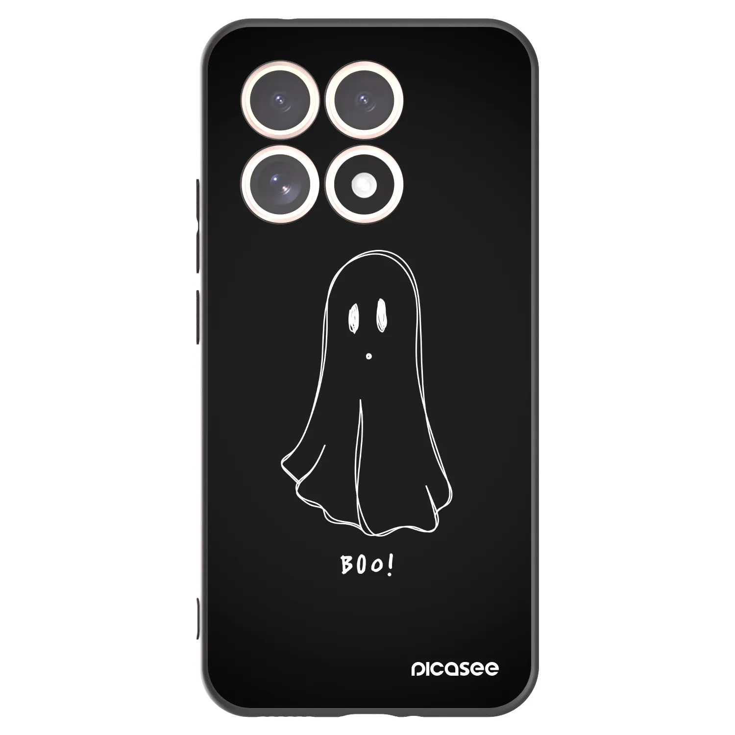Picasee husă neagră din silicon pentru Xiaomi 15T - Ghost 2
