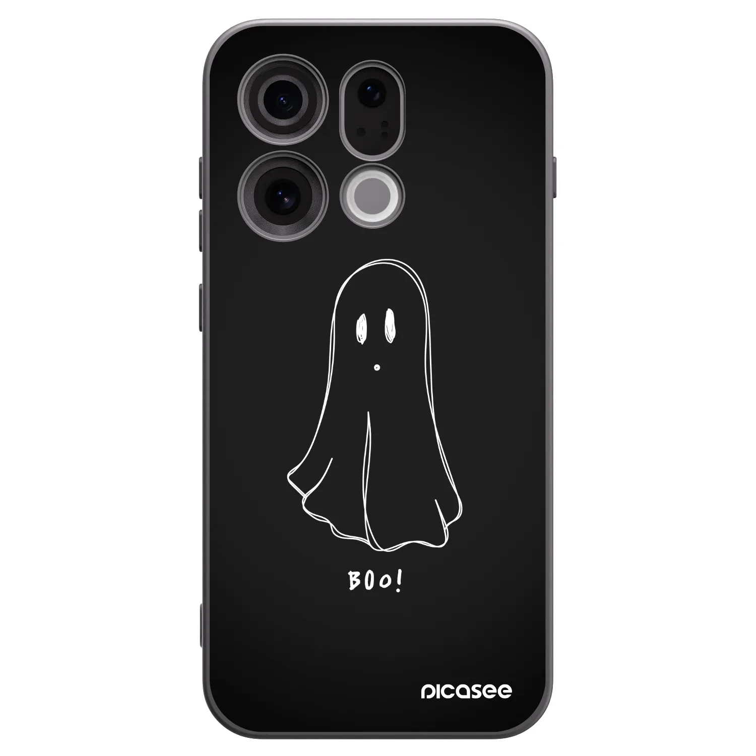 Picasee husă neagră din silicon pentru OPPO Find X9 - Ghost 2