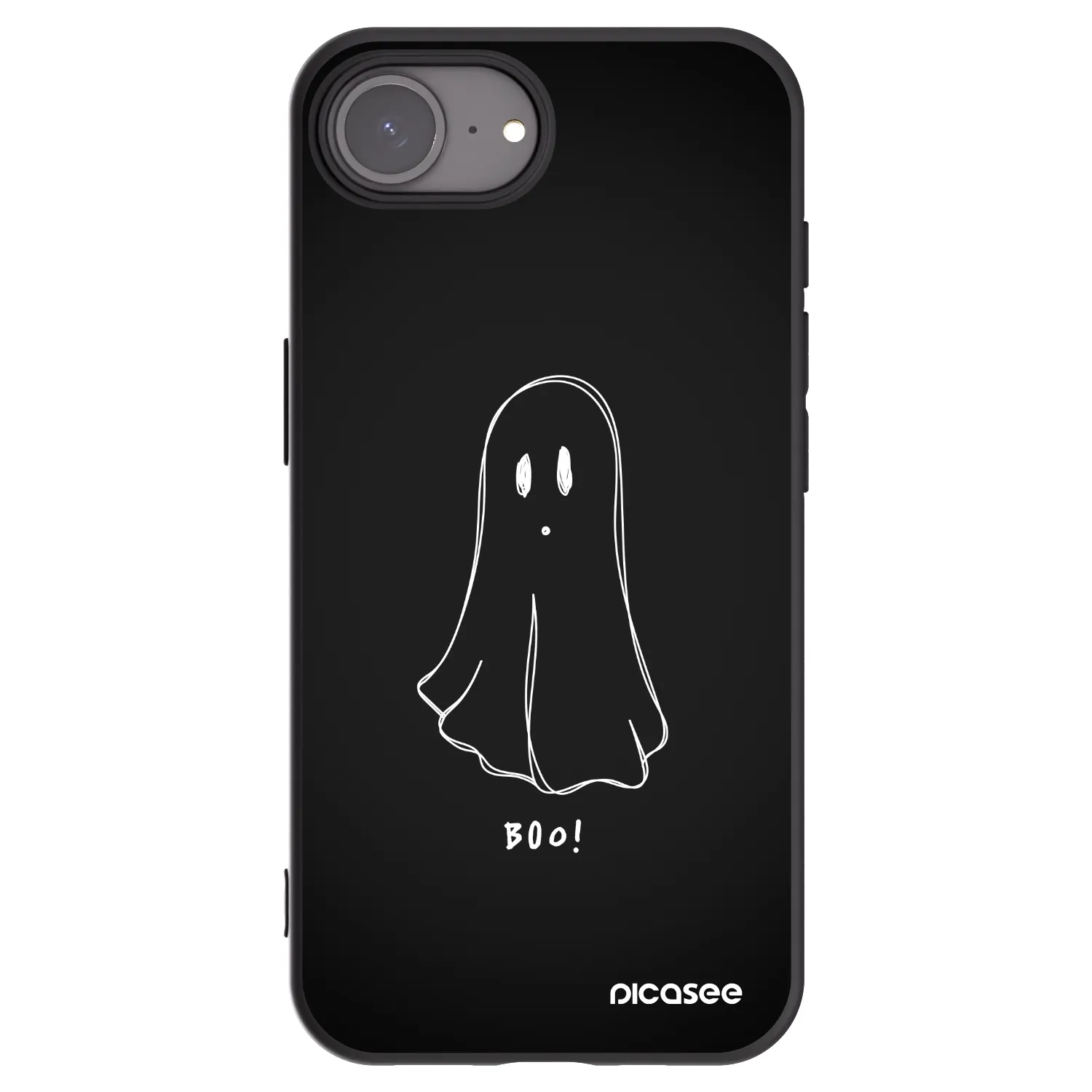 Picasee husă neagră din silicon pentru Apple iPhone 17e - Ghost 2