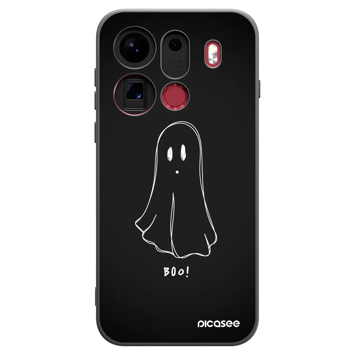 Picasee husă neagră din silicon pentru OPPO Find X9 Pro - Ghost 2