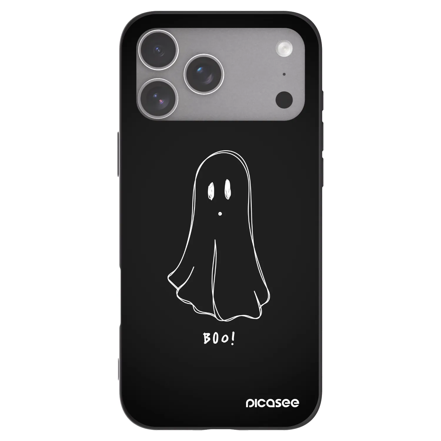 Picasee husă neagră din silicon pentru Apple iPhone 18 Pro Max - Ghost 2