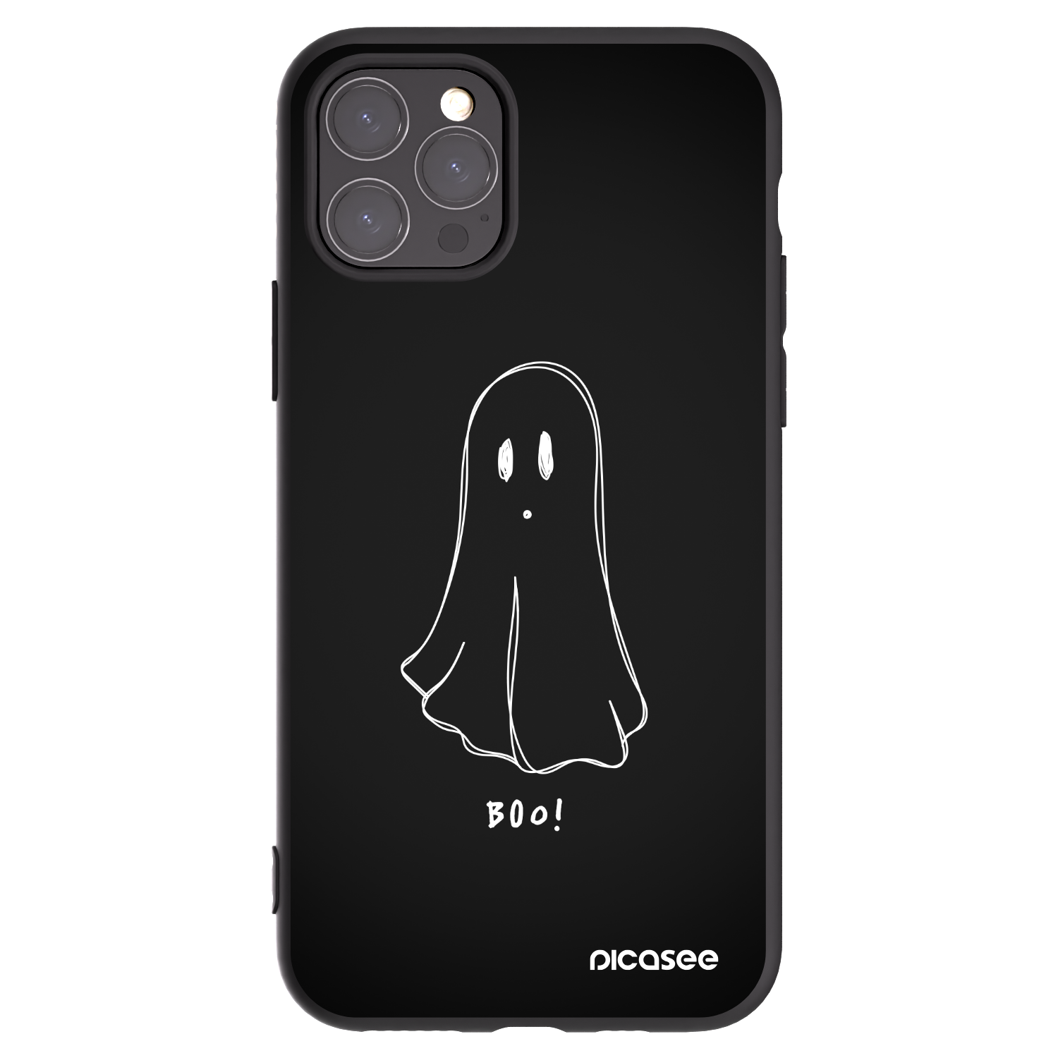 Picasee husă neagră din silicon pentru Apple iPhone 11 Pro - Ghost 2