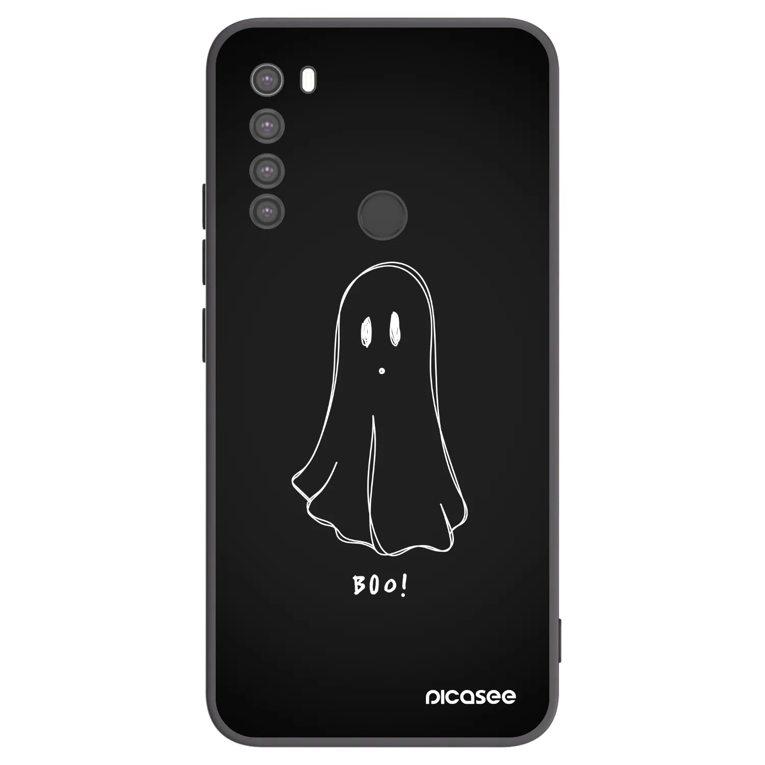 Picasee husă neagră din silicon pentru Xiaomi Redmi Note 8 - Ghost 2