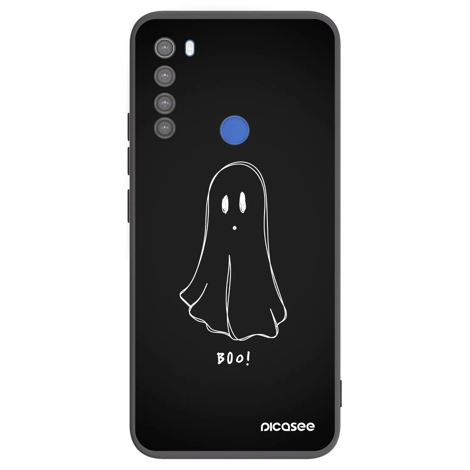 Picasee husă neagră din silicon pentru Xiaomi Redmi Note 8T - Ghost 2