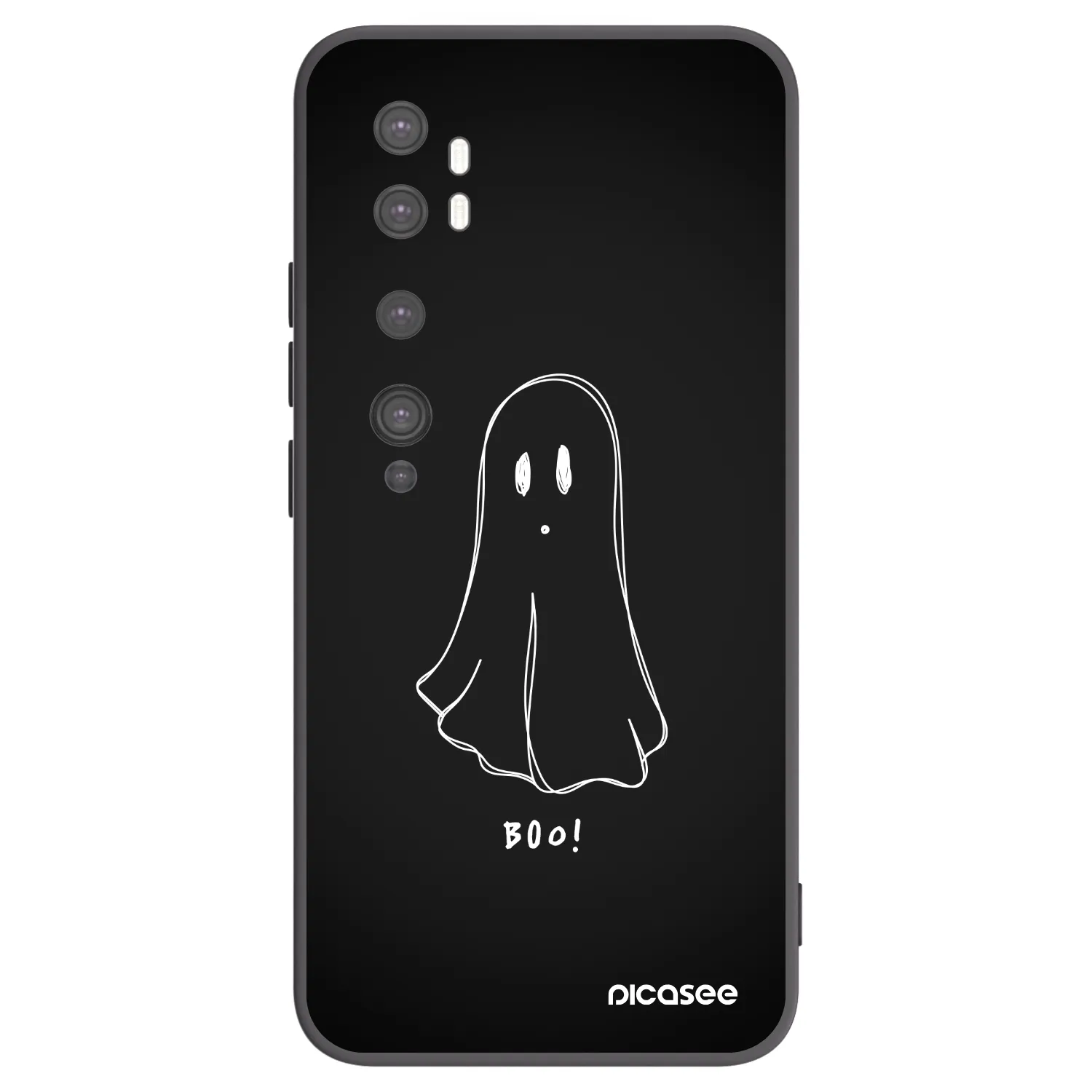 Picasee husă neagră din silicon pentru Xiaomi Mi Note 10 (Pro) - Ghost 2