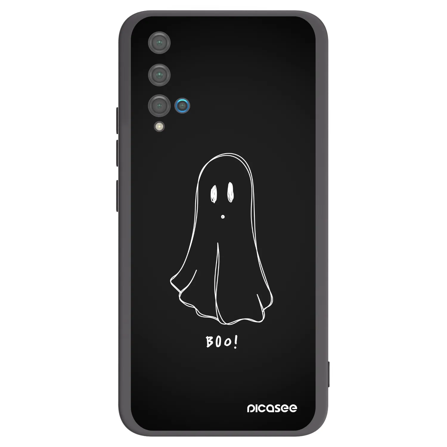 Picasee husă neagră din silicon pentru Huawei Nova 5T - Ghost 2