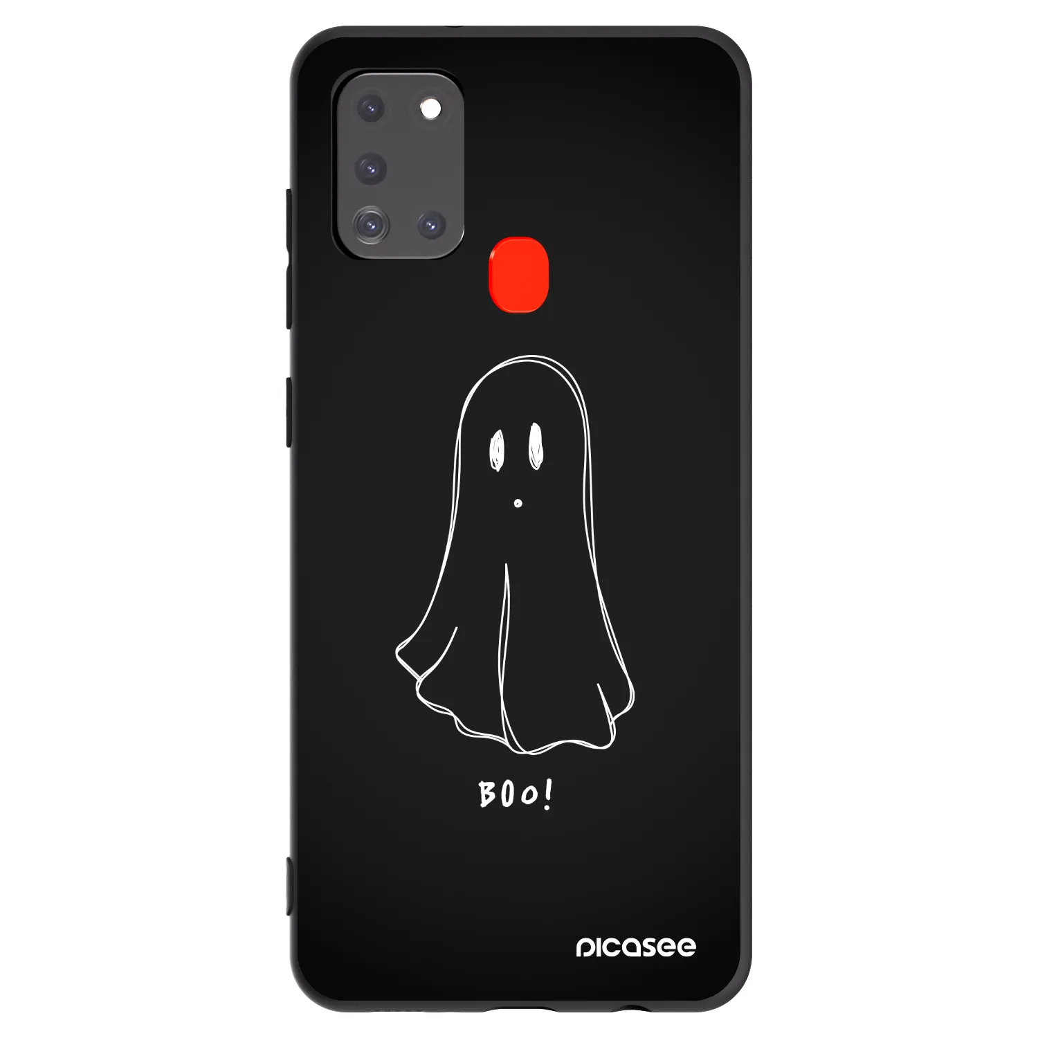 Picasee husă neagră din silicon pentru Samsung Galaxy A21s - Ghost 2