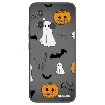 Picasee husă neagră din silicon pentru Xiaomi Redmi 12C - Spooky crew