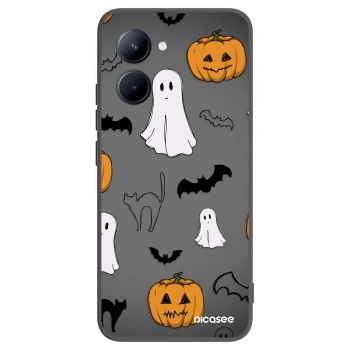 Picasee husă neagră din silicon pentru Realme C33 (2023) - Spooky crew
