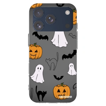 Picasee husă transparentă din silicon pentru Apple iPhone 17 Pro - Spooky crew