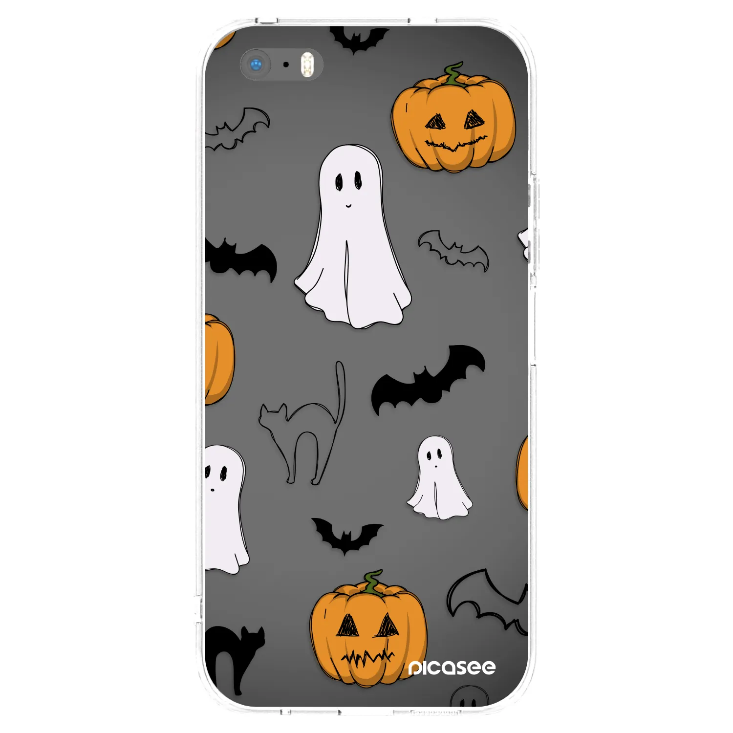 Picasee husă transparentă din silicon pentru Apple iPhone 5/5S/SE - Spooky crew