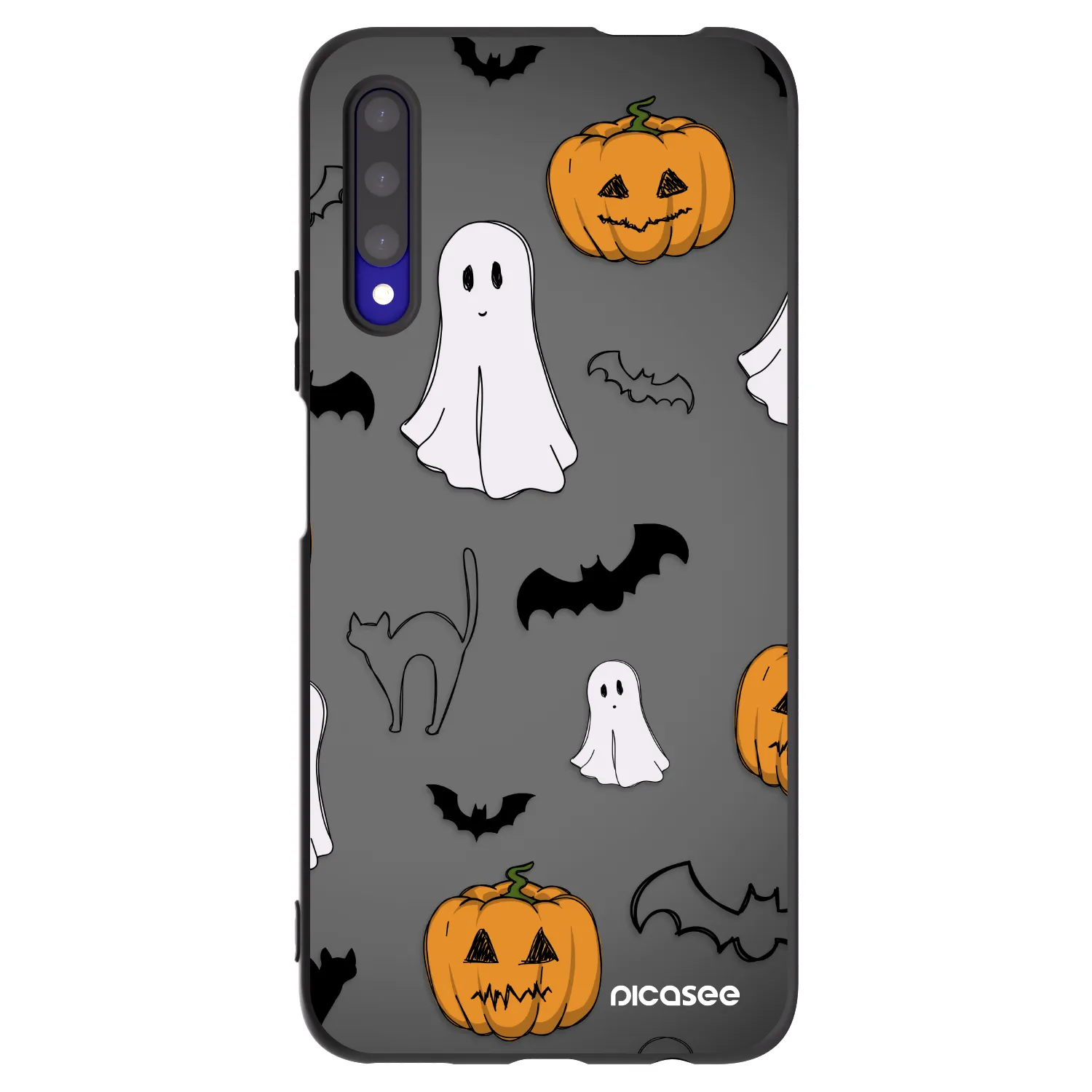 Picasee husă neagră din silicon pentru Honor 9X Pro - Spooky crew