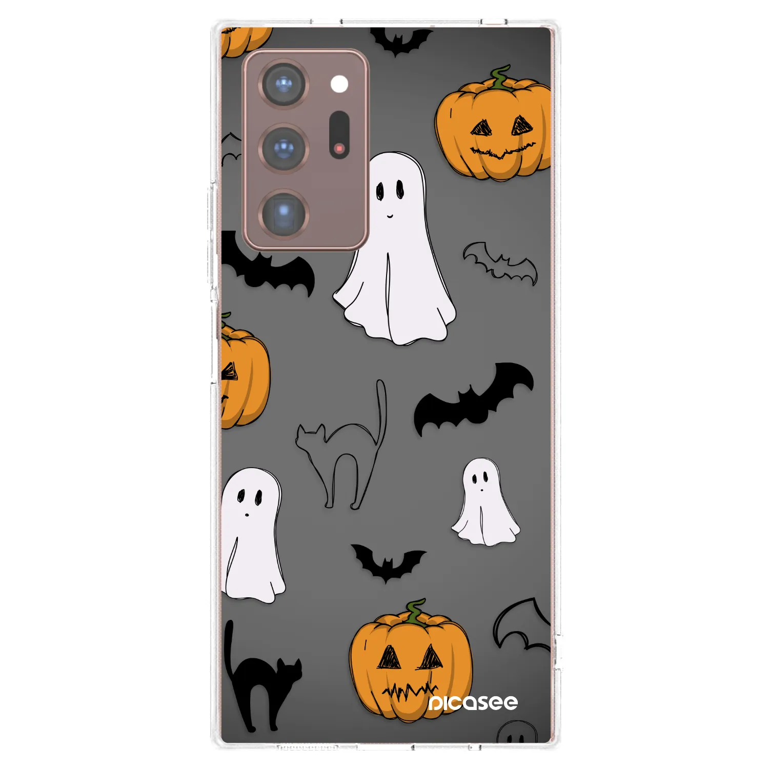 Picasee husă transparentă din silicon pentru Samsung Galaxy Note 20 Ultra - Spooky crew