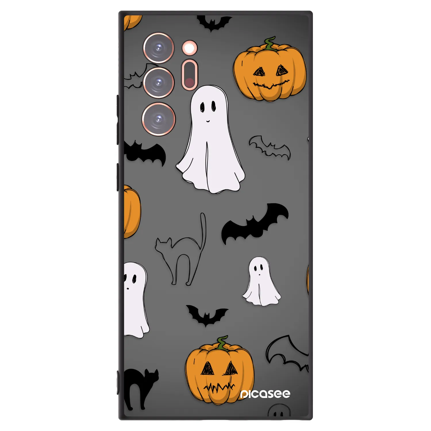 Picasee husă neagră din silicon pentru Samsung Galaxy Note 20 Ultra - Spooky crew