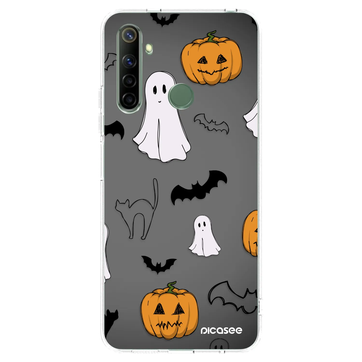 Picasee husă transparentă din silicon pentru Realme 6i - Spooky crew