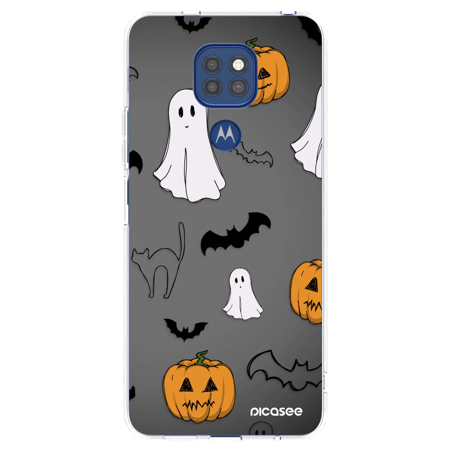 Picasee husă transparentă din silicon pentru Motorola Moto G9 Play - Spooky crew