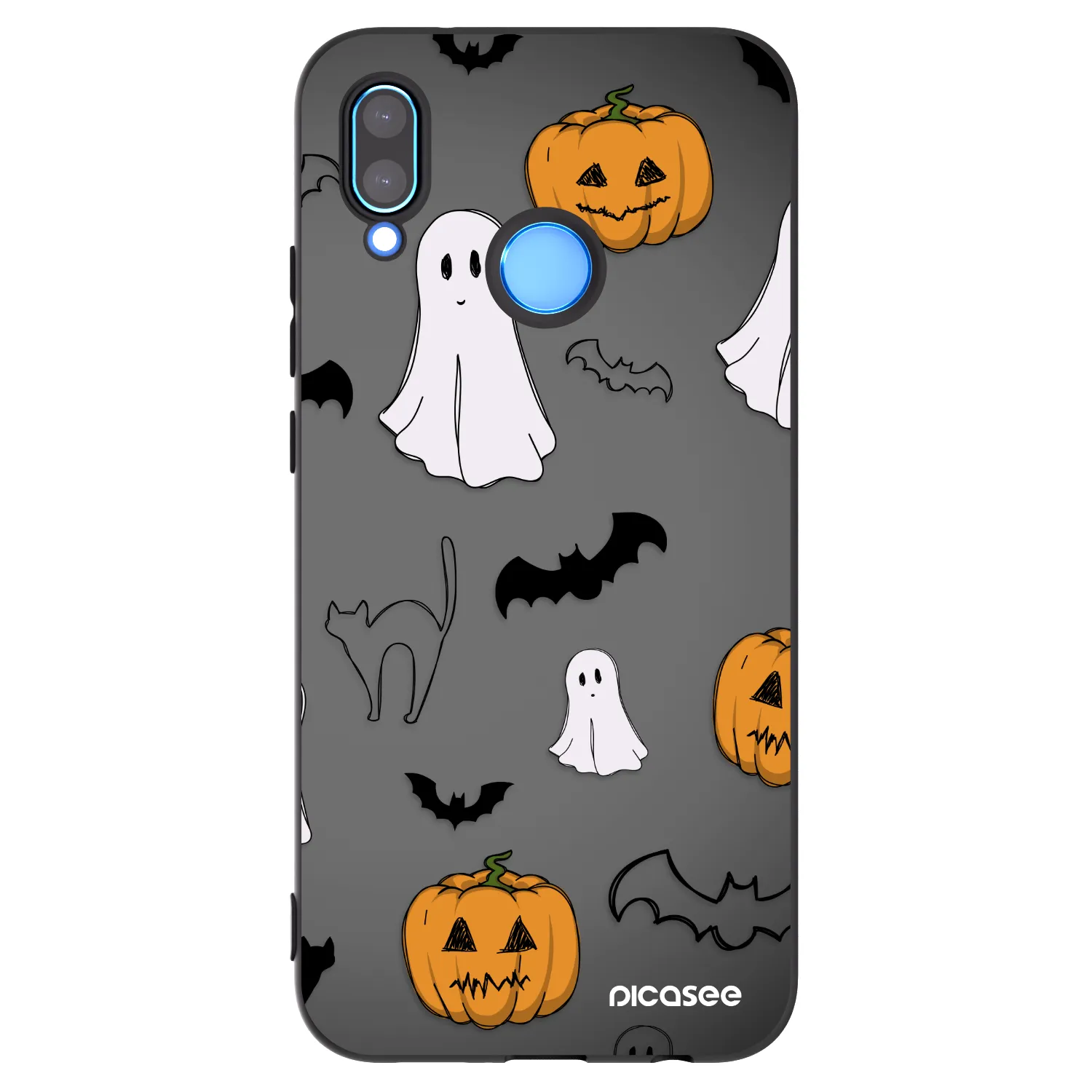 Picasee husă neagră din silicon pentru Huawei P20 Lite - Spooky crew